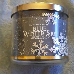Blue Winter Sky 3 Wick Candle